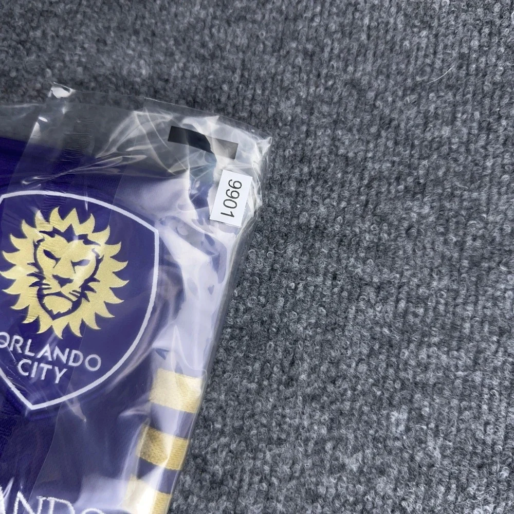 Adidas Orlando City SC Polo Shirt Men's XL Purple Climalite Stretch Soccer MLS